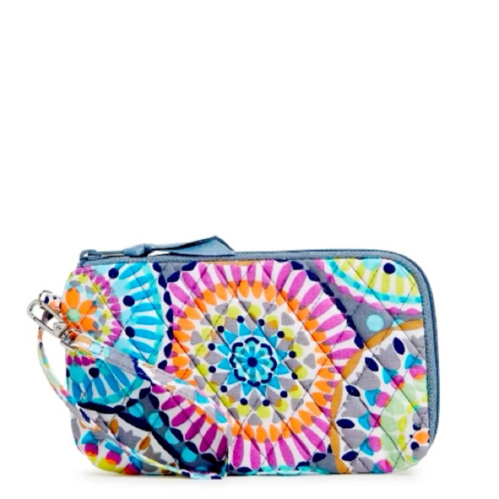 Vera Bradley Women's Outlet Cotton Slim
Wristlet Sunny Medallion NWT